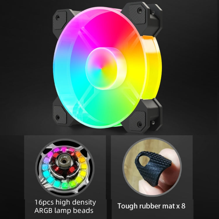Cooler de CPU Integrado COOLMOON RGB120 5V ARGB de Linha Única Multi-Plataforma, RGB120