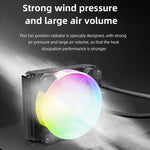Cooler de CPU Integrado COOLMOON RGB120 5V ARGB de Linha Única Multi-Plataforma, RGB120