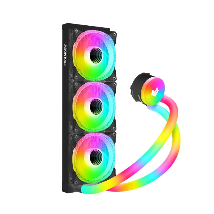 Cooler para Computador COOLMOON AS360 Magic Diamond Edition ARGB Refrigeração Líquida com Luz Integrada Radiador CPU, AS360