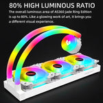Cooler para Computador COOLMOON AS360 Magic Diamond Edition ARGB Refrigeração Líquida com Luz Integrada Radiador CPU, AS360