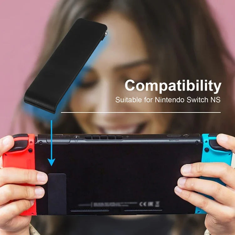Para Nintendo Switch Consola 2 Peças Suporte de Substituição para a Parte Traseira, Preto, Branco Transparente, Branco, Vermelho, Azul