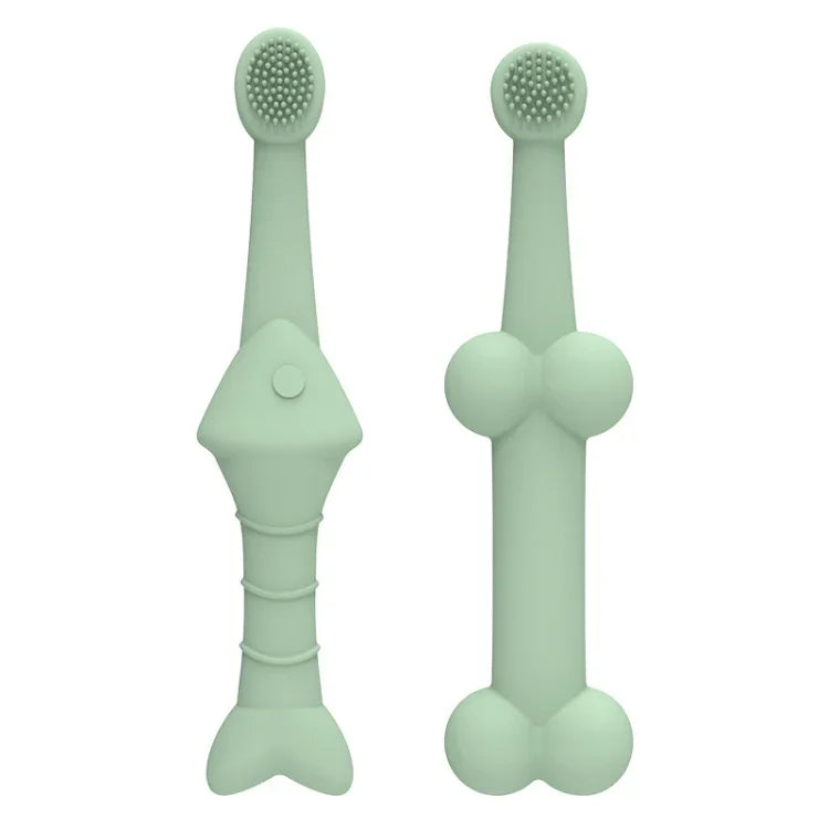 Conjunto de 2pcs Escova de Dentes de Silicone para Gatos e Cães Ferramenta de Cuidados Orais para Animais de Estimação