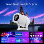 Projetor Inteligente Portátil HY400 com Sistema Android 12.0 para Família, Ficha US, Ficha EU, Ficha UK, Ficha AU