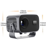 Projetor Portátil Inteligente Android 4K A10, Ficha US, Ficha UK, Ficha EU, Ficha AU