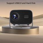 Projetor Portátil Inteligente Android 4K A10, Ficha US, Ficha UK, Ficha EU, Ficha AU