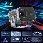 Projetor Portátil Inteligente Android 4K A10, Ficha US, Ficha UK, Ficha EU, Ficha AU