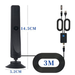 Antena Digital de TV Interior 4K 1080P para Canais Locais com Alcance de 50 Milhas e Amplificador de Sinal, 50 Milhas 20dBi HDTV-T2