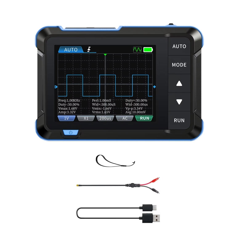Osciloscópio Digital Portátil Mini 2 em 1 FNIRSI com Gerador de Sinais, Standard, Atualizado