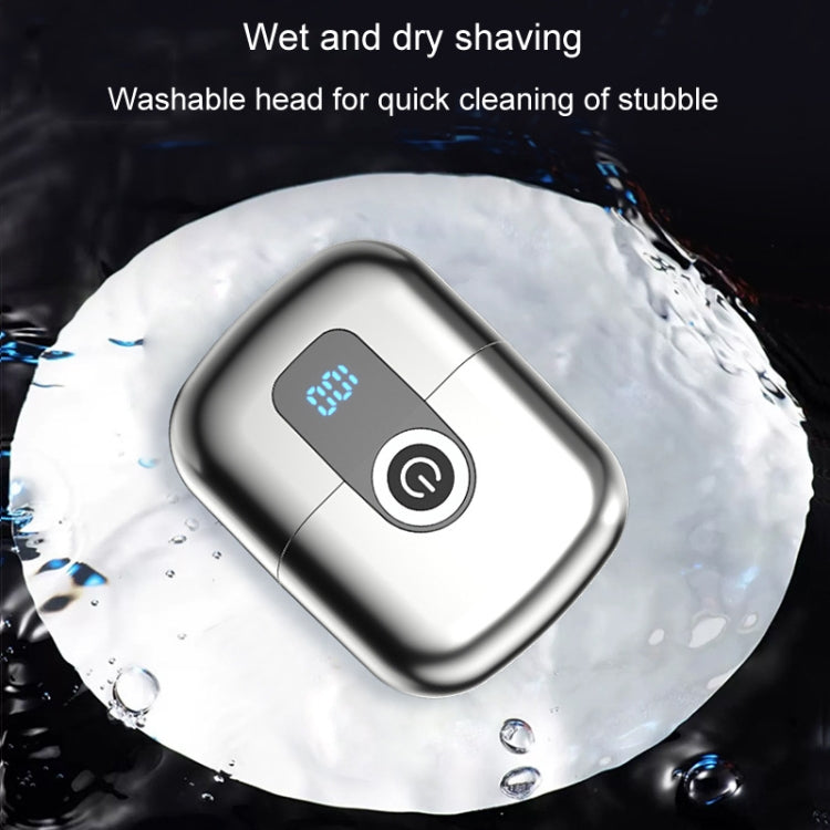 Aparelho de Barbear Elétrico Magnético de Anel Duplo, Portátil, Recarregável, Lavável para Corpo Inteiro, Barbeador Masculino