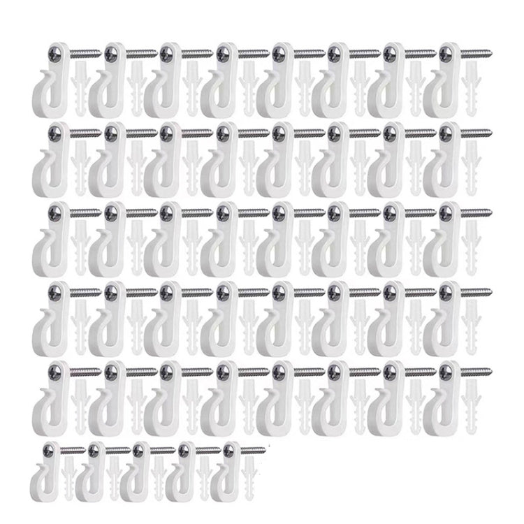 Holiday Lights Hanger Hooks With Phillips Screw For Wire And Led Light, 10pcs /Box, 20pcs /Box, 30pcs /Box, 45pcs /Box