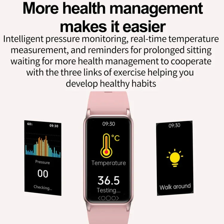 Pulseira Desportiva Inteligente Saudável para Monitorização Não Invasiva de Ácido Úrico, Lípidos Sanguíneos, Açúcar no Sangue, Frequência Cardíaca, Oxigénio e Temperatura