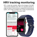 Anel Smartwatch ECG Temperatura Frequência Cardíaca Pressão Arterial Saúde Bluetooth Relógio Falante, Silicone Preto, Silicone Vermelho, Silicone Azul, Couro Preto, Couro Castanho