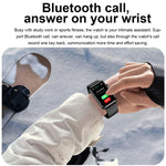 Anel Smartwatch ECG Temperatura Frequência Cardíaca Pressão Arterial Saúde Bluetooth Relógio Falante, Silicone Preto, Silicone Vermelho, Silicone Azul, Couro Preto, Couro Castanho