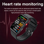 Anel Smartwatch ECG Temperatura Frequência Cardíaca Pressão Arterial Saúde Bluetooth Relógio Falante, Silicone Preto, Silicone Vermelho, Silicone Azul, Couro Preto, Couro Castanho