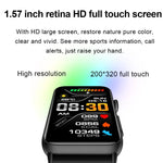 Anel Smartwatch ECG Temperatura Frequência Cardíaca Pressão Arterial Saúde Bluetooth Relógio Falante, Silicone Preto, Silicone Vermelho, Silicone Azul, Couro Preto, Couro Castanho