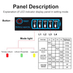 Placa Universal LED para Exibição de Tensão e Corrente de Bateria de Chumbo-Ácido e Lítio, LED Universal