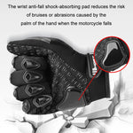 Luvas de Motociclismo GHOST RACING Respiráveis Anti-queda com Casca de Borracha e Ecrã Tátil, M, L, XL, XXL
