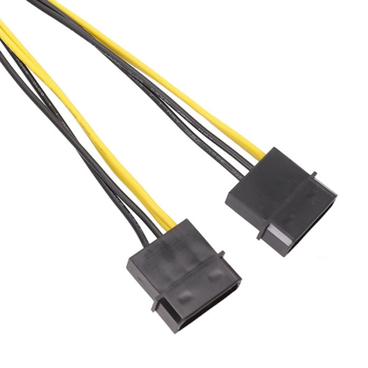 Cabo de Alimentação IDE Duplo Grande 4 Pinos para EPS 8 Pinos CPU, 15cm, 20cm