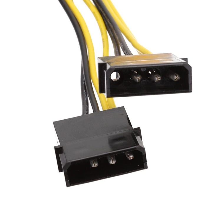 Cabo de Alimentação IDE Duplo Grande 4 Pinos para EPS 8 Pinos CPU, 15cm, 20cm