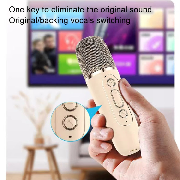 Coluna Inteligente Portátil para Karaoke Sem Fios para Casa com Microfone Integrado para Telemóvel, Com Duplo Microfone Azul