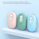 Rato Sem Fios Silencioso Iluminado Recarregável, 2.4G Rosa, 2.4G Azul, 2.4G Verde, 2.4G+Bluetooth Rosa, 2.4G+Bluetooth Azul, 2.4G+Bluetooth Verde