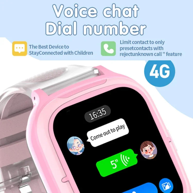 Smartphone Infantil 4G com Relógio de Posicionamento IP67 à Prova de Água / Vídeo / Chamadas de Voz