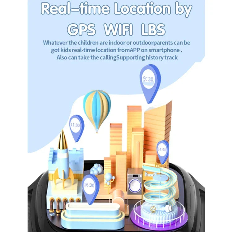 Smartphone Infantil 4G com Relógio de Posicionamento IP67 à Prova de Água / Vídeo / Chamadas de Voz
