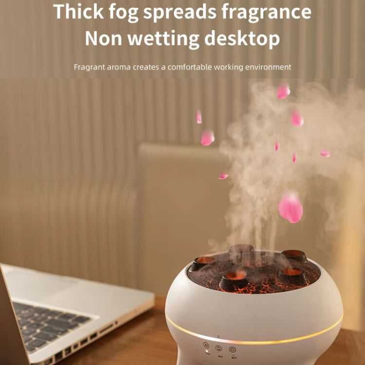Difusor de Aromaterapia Multi-Borrifador Dinâmico com Luzes Coloridas, Humidificador com Comando à Distância, Ficha EU, Ficha US, Ficha UK