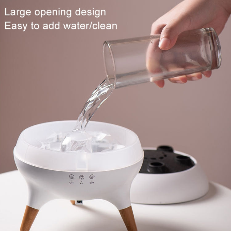 Difusor de Aromaterapia Multi-Borrifador Dinâmico com Luzes Coloridas, Humidificador com Comando à Distância, Ficha EU, Ficha US, Ficha UK