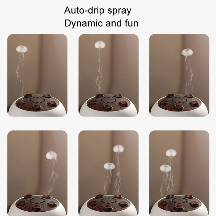 Difusor de Aromaterapia Multi-Borrifador Dinâmico com Luzes Coloridas, Humidificador com Comando à Distância, Ficha EU, Ficha US, Ficha UK