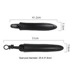 Conjunto de Guarda-lamas para Bicicleta Alargados e Alongados para MTB Frente e Trás com Libertação Rápida, 08CY0006, 08CY0007, 08CY0008