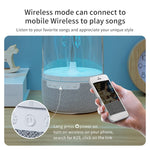 Coluna Bluetooth Portátil com Luz Atmosférica Colorida em Forma de Água-viva Rítmica, K19