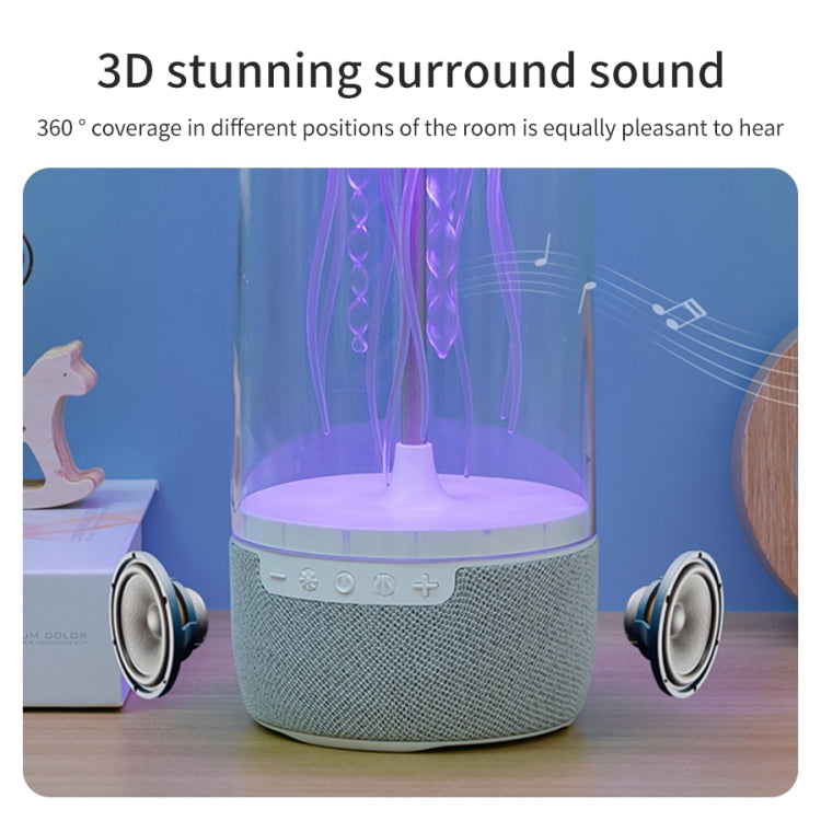 Coluna Bluetooth Portátil com Luz Atmosférica Colorida em Forma de Água-viva Rítmica, K19