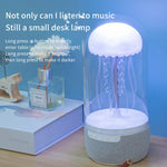Coluna Bluetooth Portátil com Luz Atmosférica Colorida em Forma de Água-viva Rítmica, K19