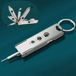 Ferramenta Multiusos 5 em 1 Pequena para Exterior com Ejetor de Bandeja SIM, Chave de Fendas, Abridor de Garrafas, etc., 5 em 1