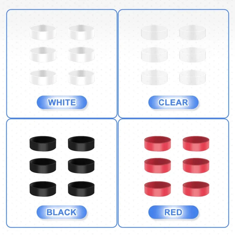 12 Pares de Protetores de Joystick de Silicone Para Steam Deck / PS4 / PS5 / Switch / Xbox, 12 Pares Cores Misturadas