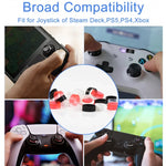 12 Pares de Protetores de Joystick de Silicone Para Steam Deck / PS4 / PS5 / Switch / Xbox, 12 Pares Cores Misturadas