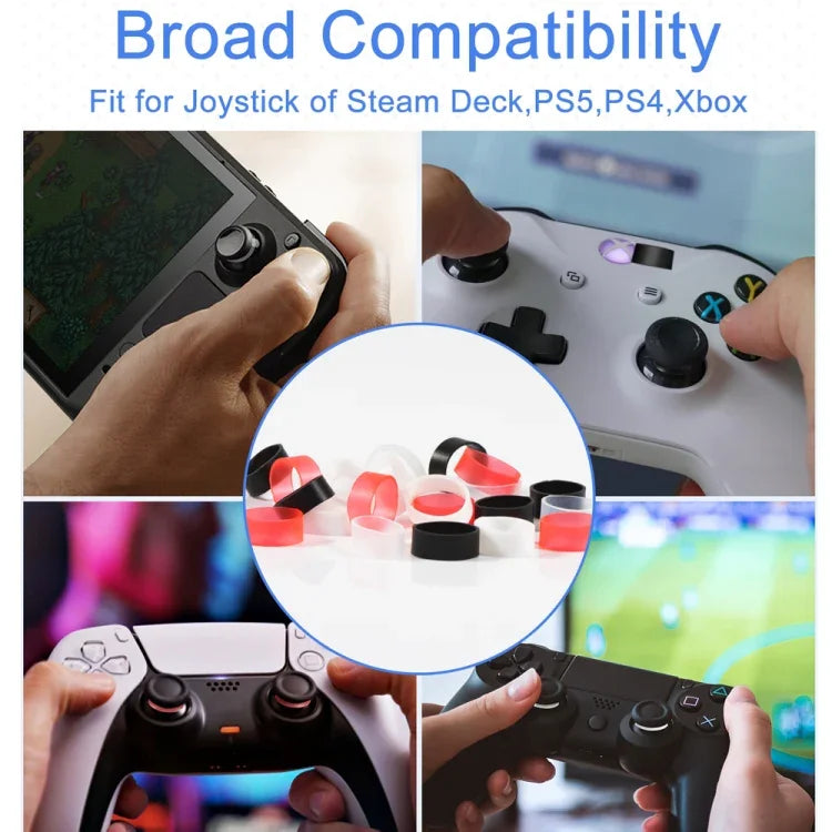 12 Pares de Protetores de Joystick de Silicone Para Steam Deck / PS4 / PS5 / Switch / Xbox, 12 Pares Cores Misturadas