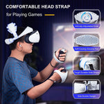 DEVASO Para PlayStation VR 2 Banda de Cabeça Elite Antiderrapante Confortável Redutora de Peso, Para PlayStation VR 2 ABS