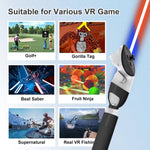 DEVASO Para Meta Quest 3S / 3 Jogo Sabre de Luz Extensão de Taco de Golfe Acessórios de Empunhadura de Basebol