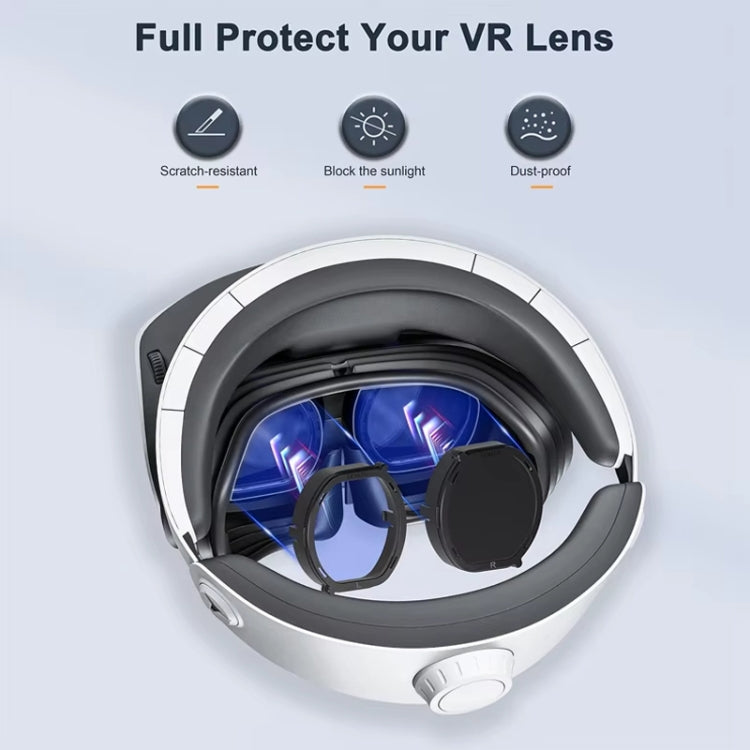 DEVASO Para PlayStation VR 2 Capa Protetora Magnética 6 em 1 para Óculos Anti-Riscos, 6 em 1
