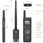 Doosl DSIT037 Controlo Remoto Laser de Longa Distância 300m Luz Verde Virador de Página, DSIT037