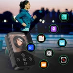 Leitor de Música MP3 Bluetooth HIFI Desportivo com Clip e Ecrã Tátil MP4, Sem Cartão TF, 8GB, 16GB, 32GB, 64GB, 128GB