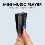 Leitor de Música MP3 Bluetooth HIFI Desportivo com Clip e Ecrã Tátil MP4, Sem Cartão TF, 8GB, 16GB, 32GB, 64GB, 128GB