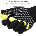 5 pares de luvas finas de nylon para caminhadas e condução ao ar livre, respiráveis, antiderrapantes com partículas de silicone