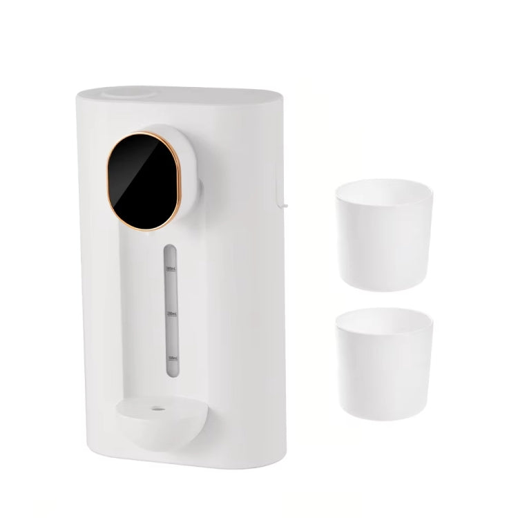 Dispensador Automático de Enxaguante Bucal 540ml com 3 Níveis Quantitativos e 2 Copos Magnéticos, S7 Branco, S7 Preto