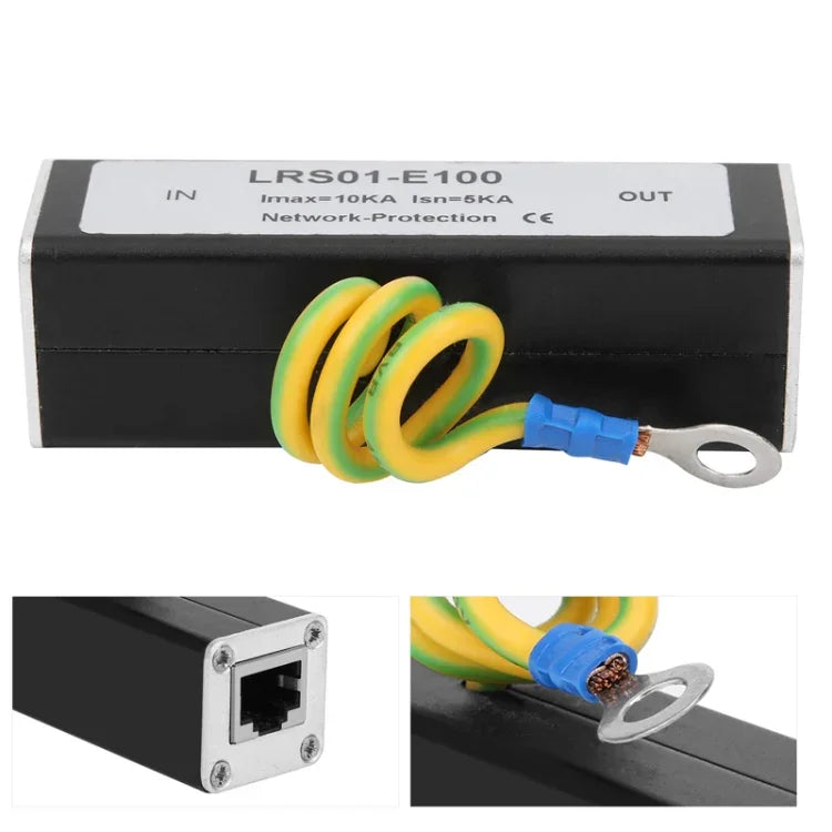 RJ45コネクタ ネットワーク監視ビデオ信号 雷サージ保護器, RJ45