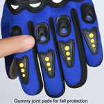 Luvas de motociclista para homem, para condução e corrida, antiderrapantes, com concha dura, dedo completo, ecrã tátil, tamanho médio