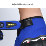 Luvas de motociclista para homem, para condução e corrida, antiderrapantes, com concha dura, dedo completo, ecrã tátil, tamanho médio