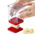 Fatiador Multifuncional de Frutas e Legumes para Cozinha Doméstica com Placa de Empurrar